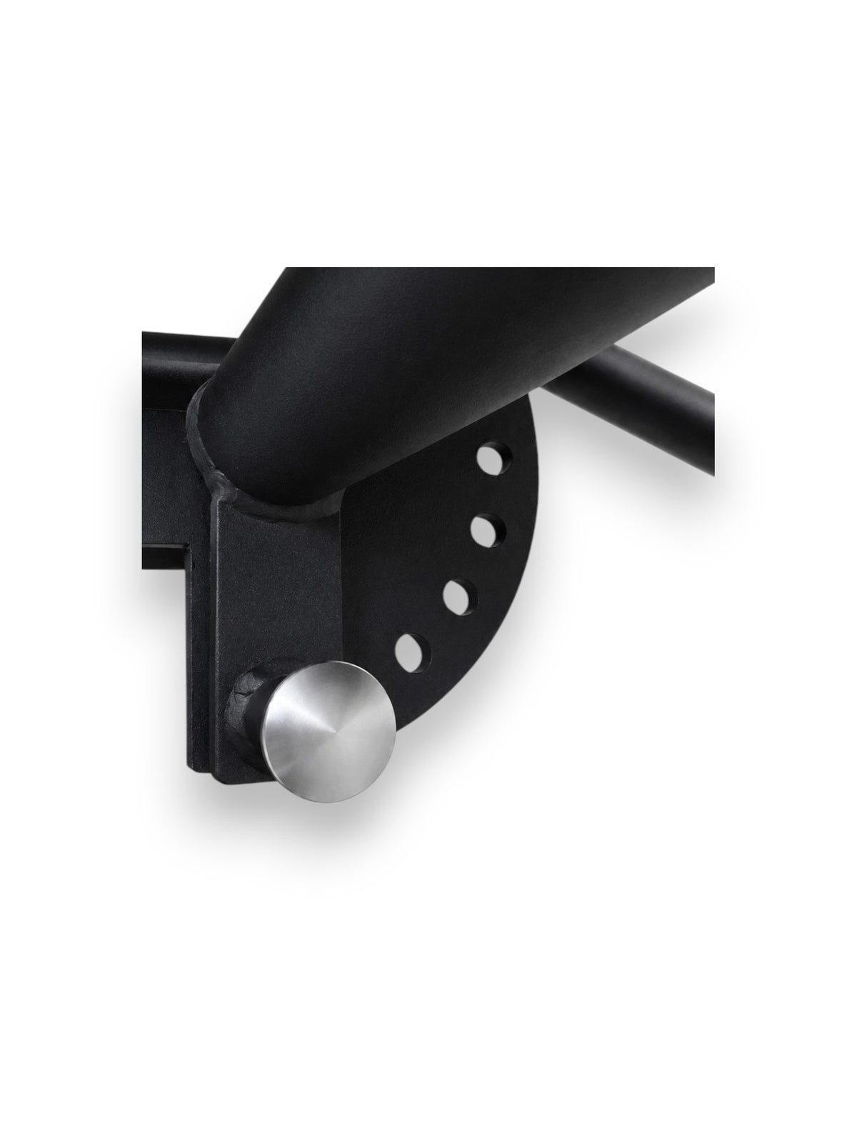 Heavy-duty 3x3 inch rack-mounted leg curl and leg extension adjustable seat attachment with 6 holes for adjustment