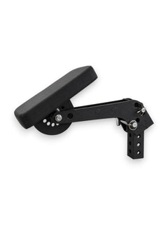 Black 3x3 inch rack-mounted seal row pad attachment with 1 inch mounting pins