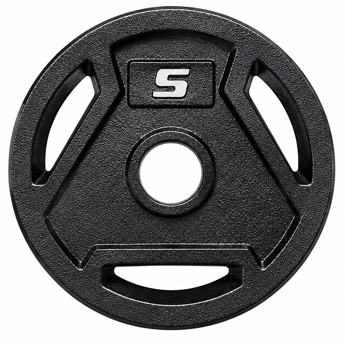Angled 3-Hole Painted Weight Plates (Pair, 2.5–45 LB Each)-2