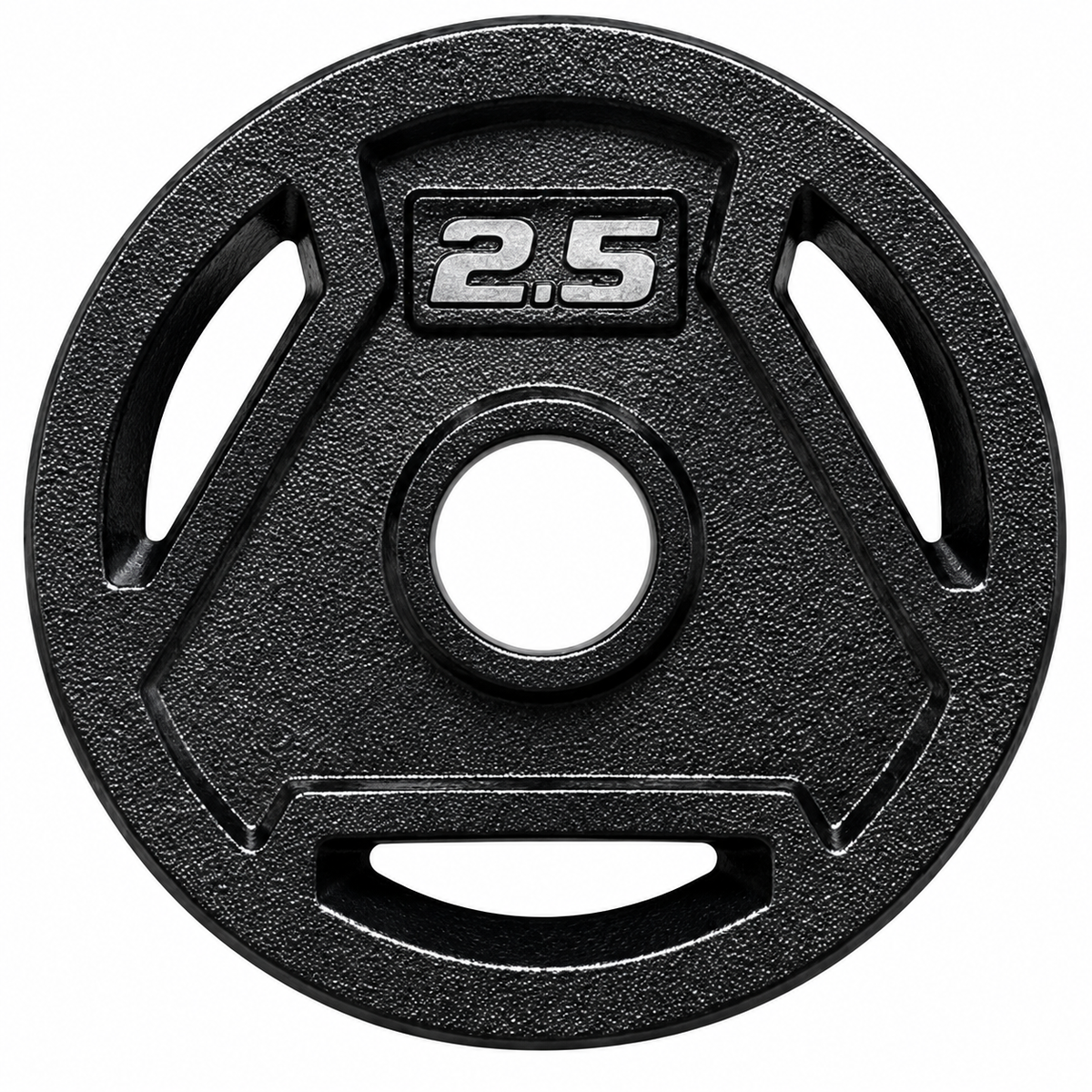 Angled 3-Hole Painted Weight Plates (Pair, 2.5–45 LB Each)