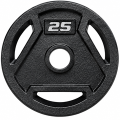 Angled 3-Hole Painted Weight Plates (Pair, 2.5–45 LB Each)-4