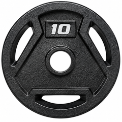 Angled 3-Hole Painted Weight Plates (Pair, 2.5–45 LB Each)-3