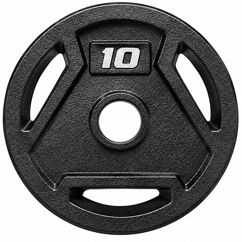 Angled 3-Hole Painted Weight Plates (Pair, 2.5–45 LB Each)-3