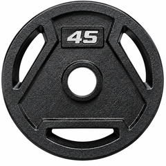 Angled 3-Hole Painted Weight Plates (Pair, 2.5–45 LB Each)-6