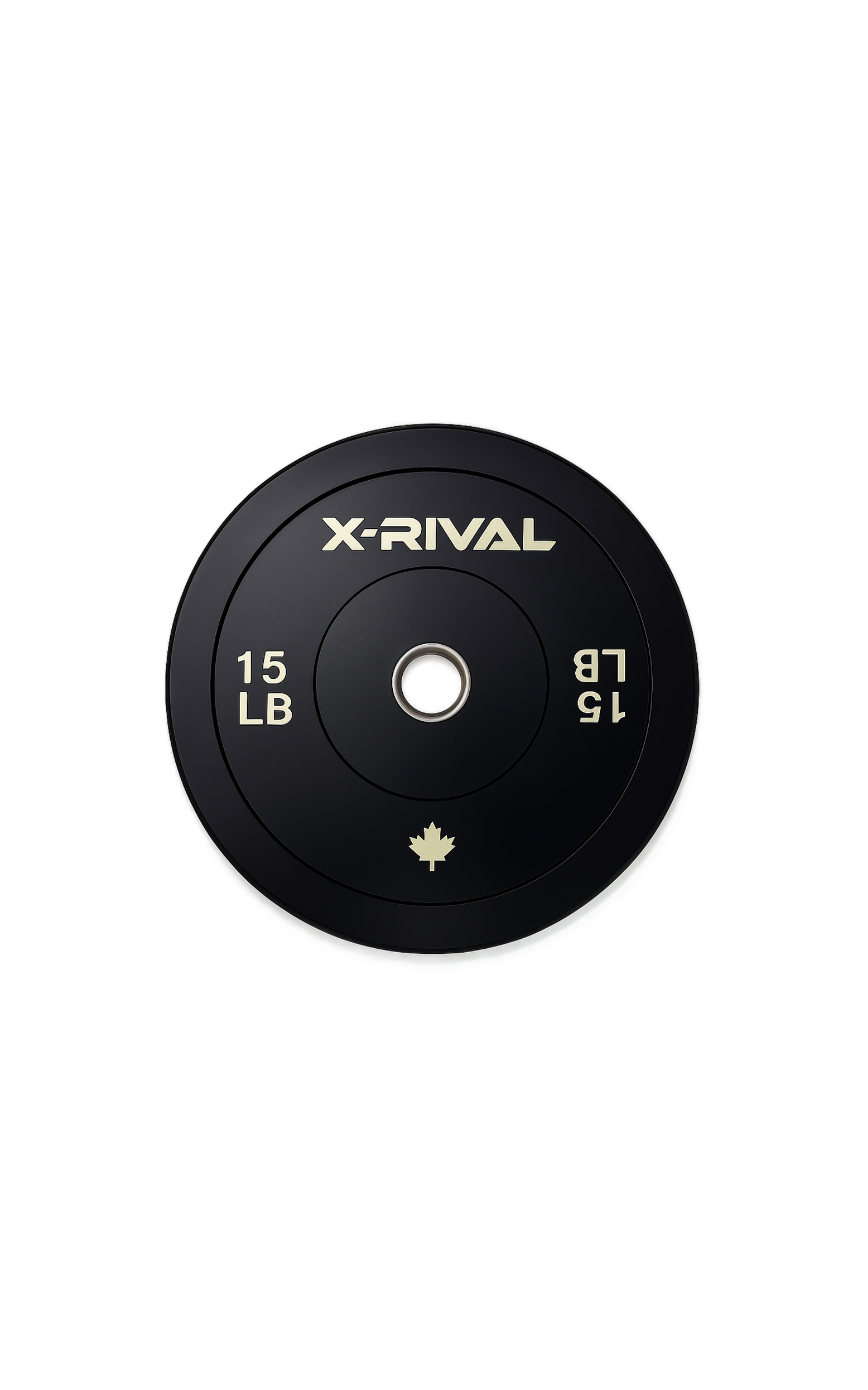 15 lb black bumper plate x rival series for olympic lifting and strength training