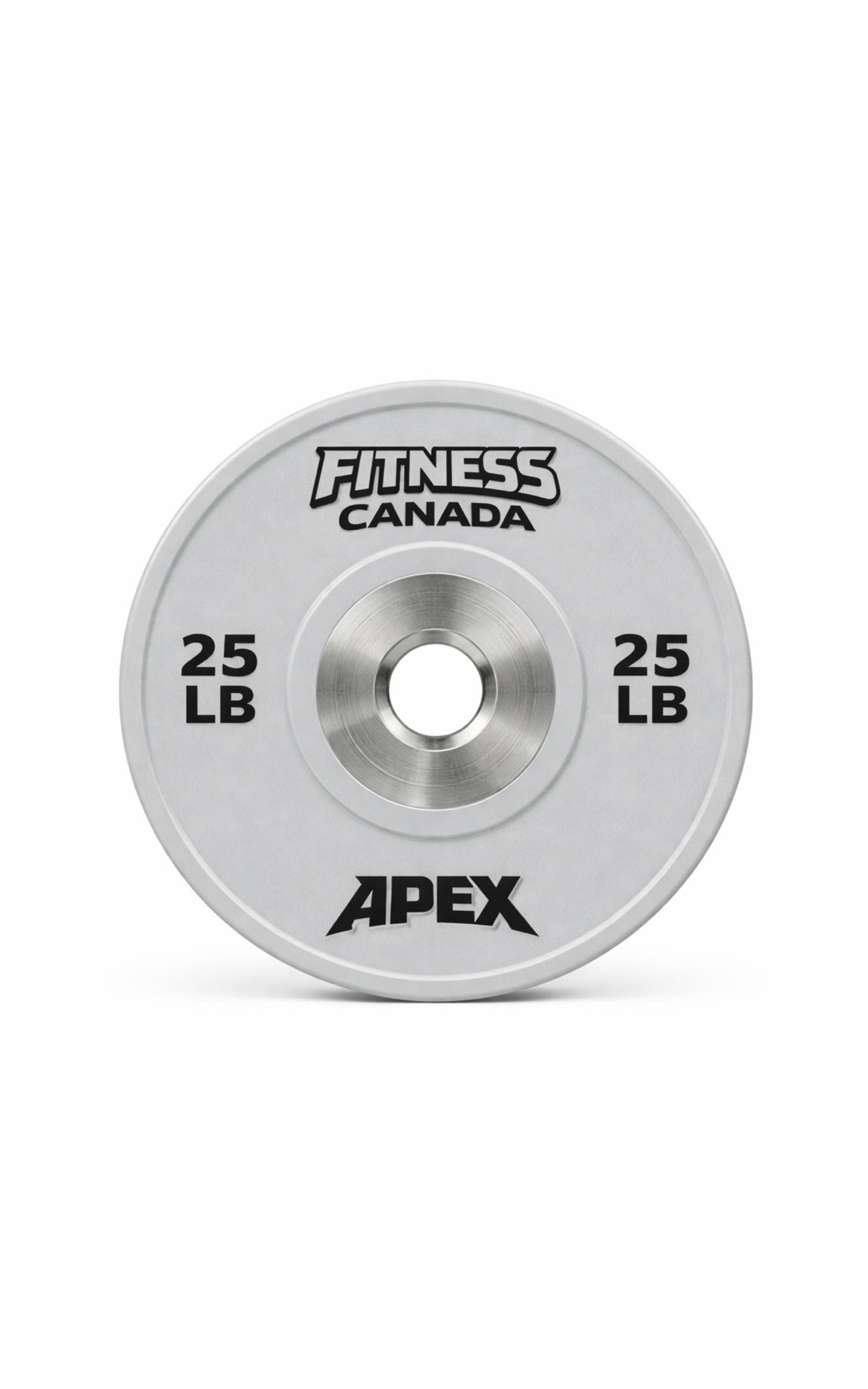 25 lb grey competition bumper plate fitness canada for olympic barbell training