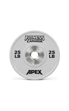 25 lb grey competition bumper plate fitness canada for olympic barbell training