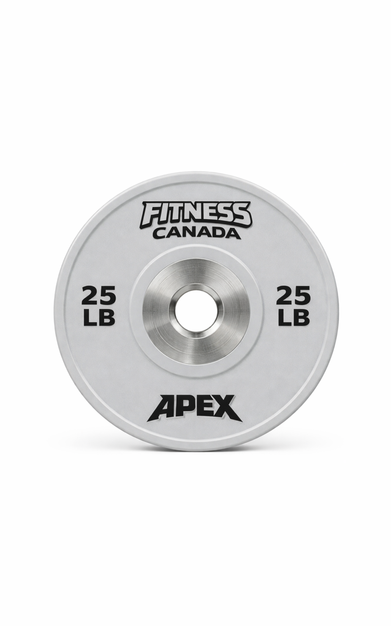 25 lb grey competition bumper plate fitness canada for olympic barbell training