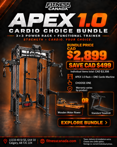 APEX 1.0 Cardio Choice Bundle | 3x3 Power Rack & Functional Trainer — bundle savings